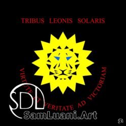 The registered coat of arms of Sam Diellor Luani